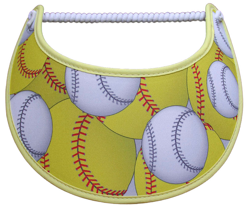Baseball or Softball Sun Visor on Yellow