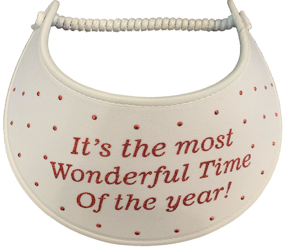 Christmas Most Wonderful Time of the Year Sun Visor