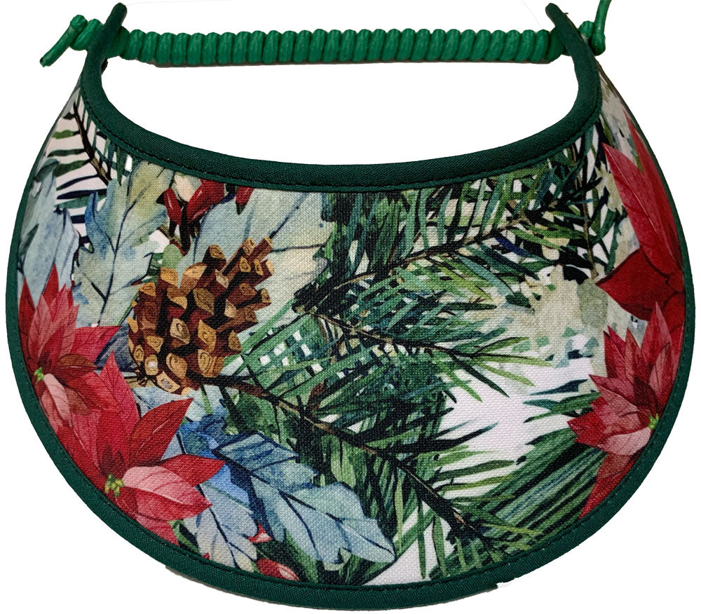 A beautiful Christmas scene on sun visor