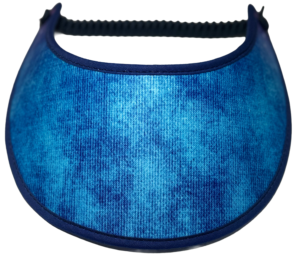 L501 Corduroy Design Sun Visor in Shades of Blue