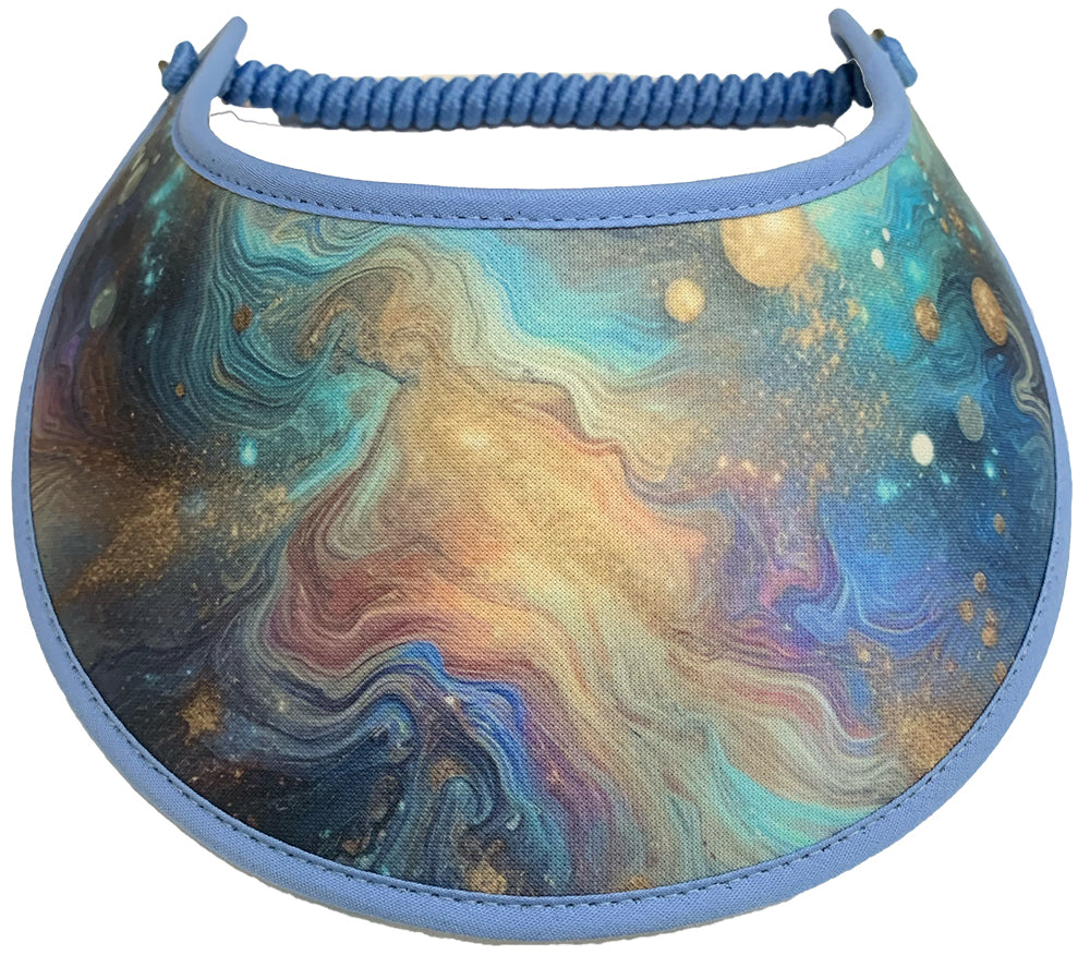 M801 Splash of Color on Blue Sun Visor