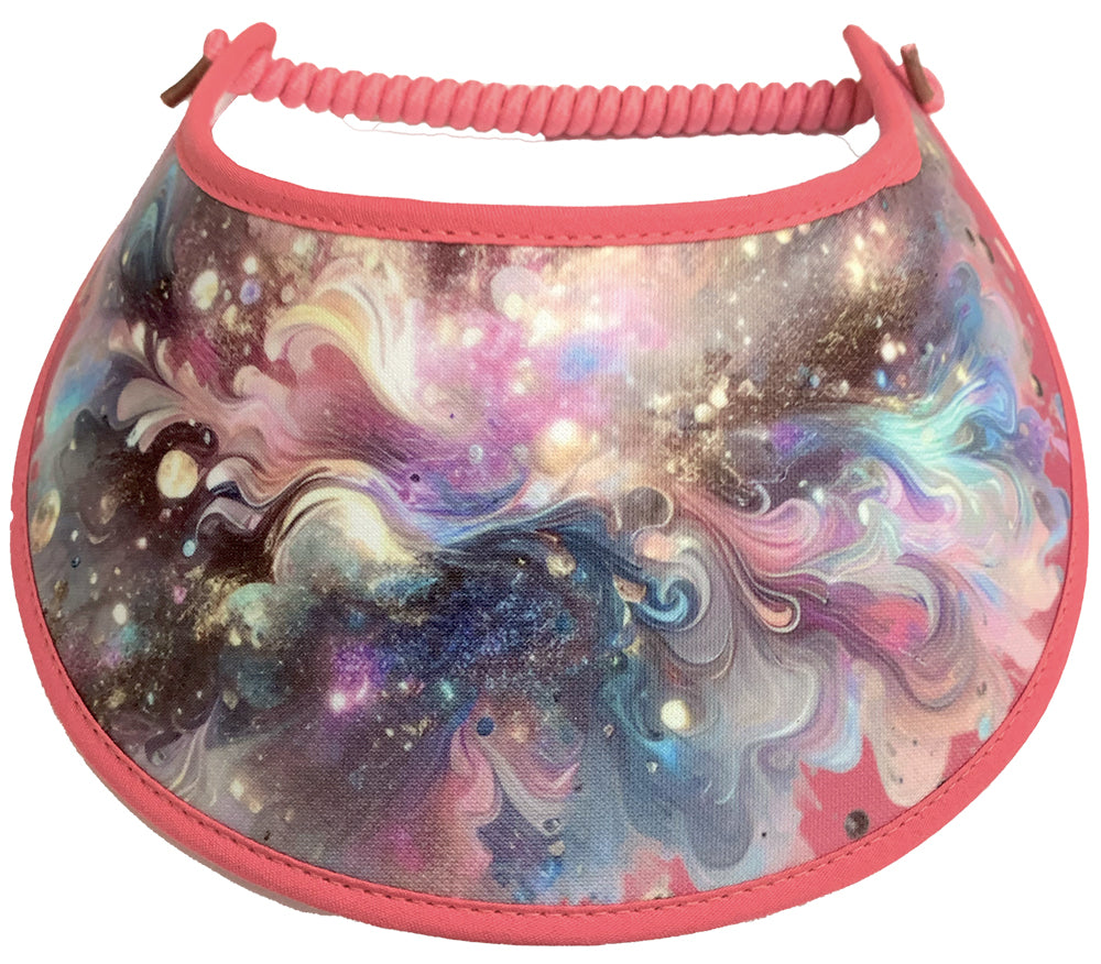 M803 Pink Sun Visor with Splash of Color