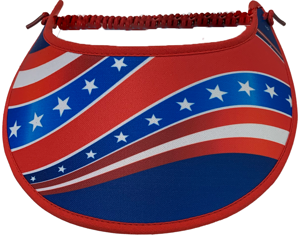 Red, white, and Blue with stars and stripes