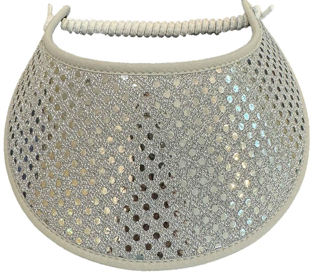 Confetti Glitz Sun Visor in Grey