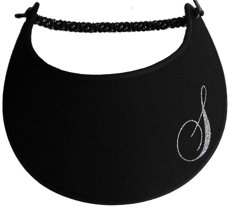 Foam sun visor with initial S