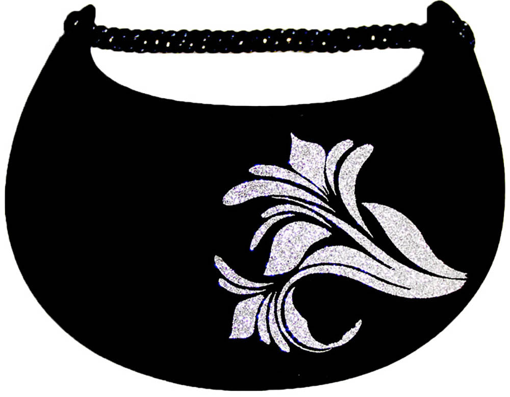 Foam sun visor with flower