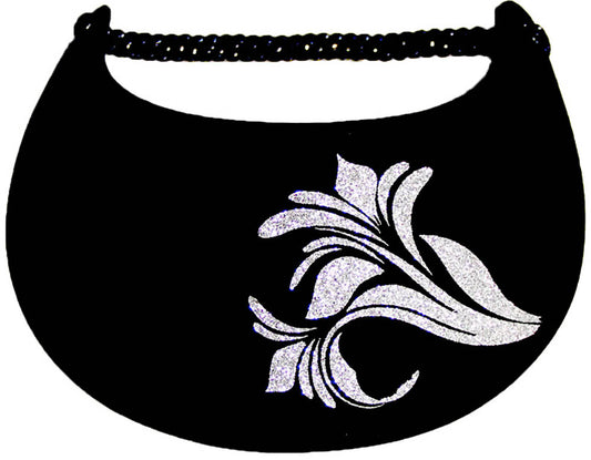 Foam sun visor with flower