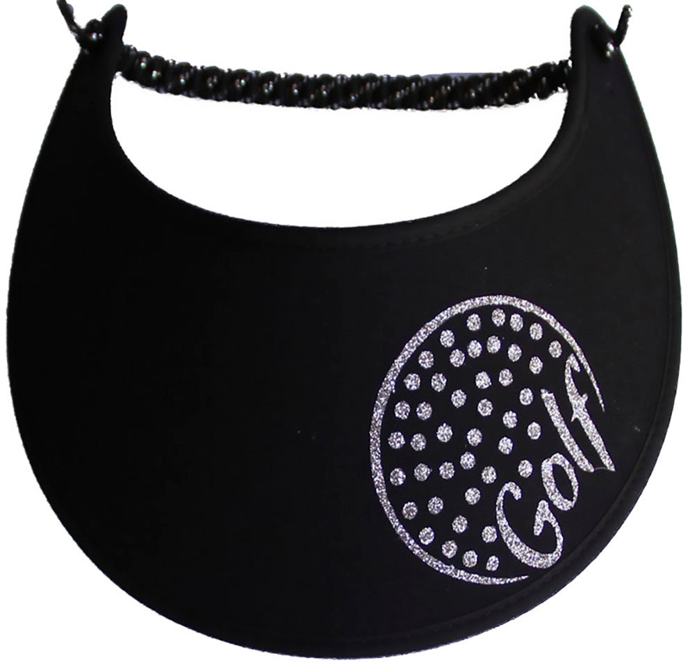 Foam sun visor with golf ball