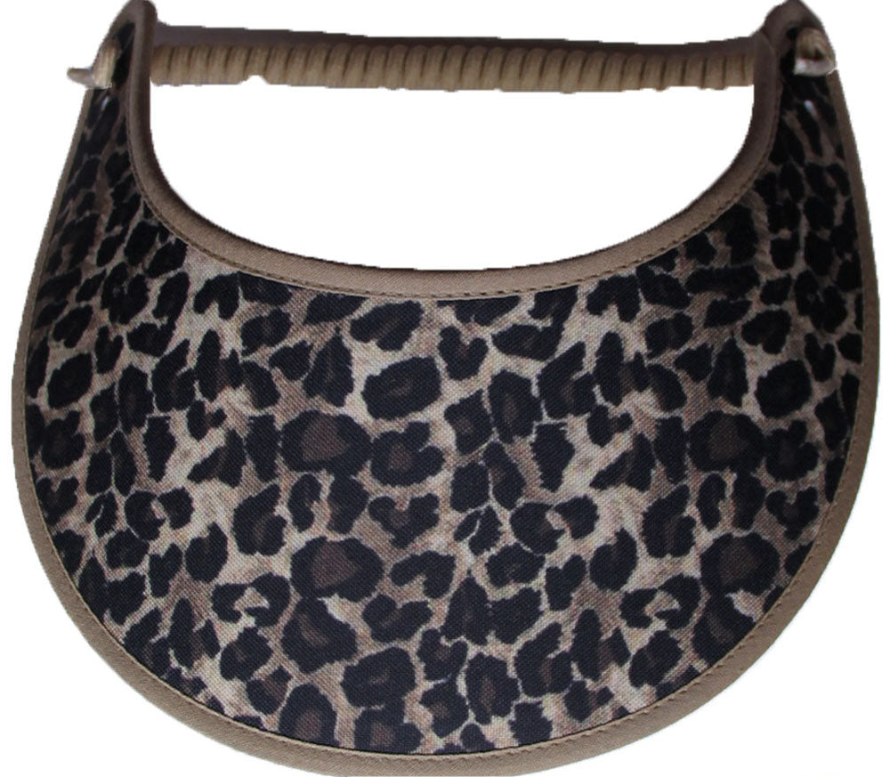 FOAM SUN VISOR WITH LARGE ANIMAL PRINT.