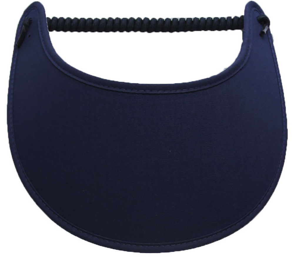 Solid navy foam sun visor