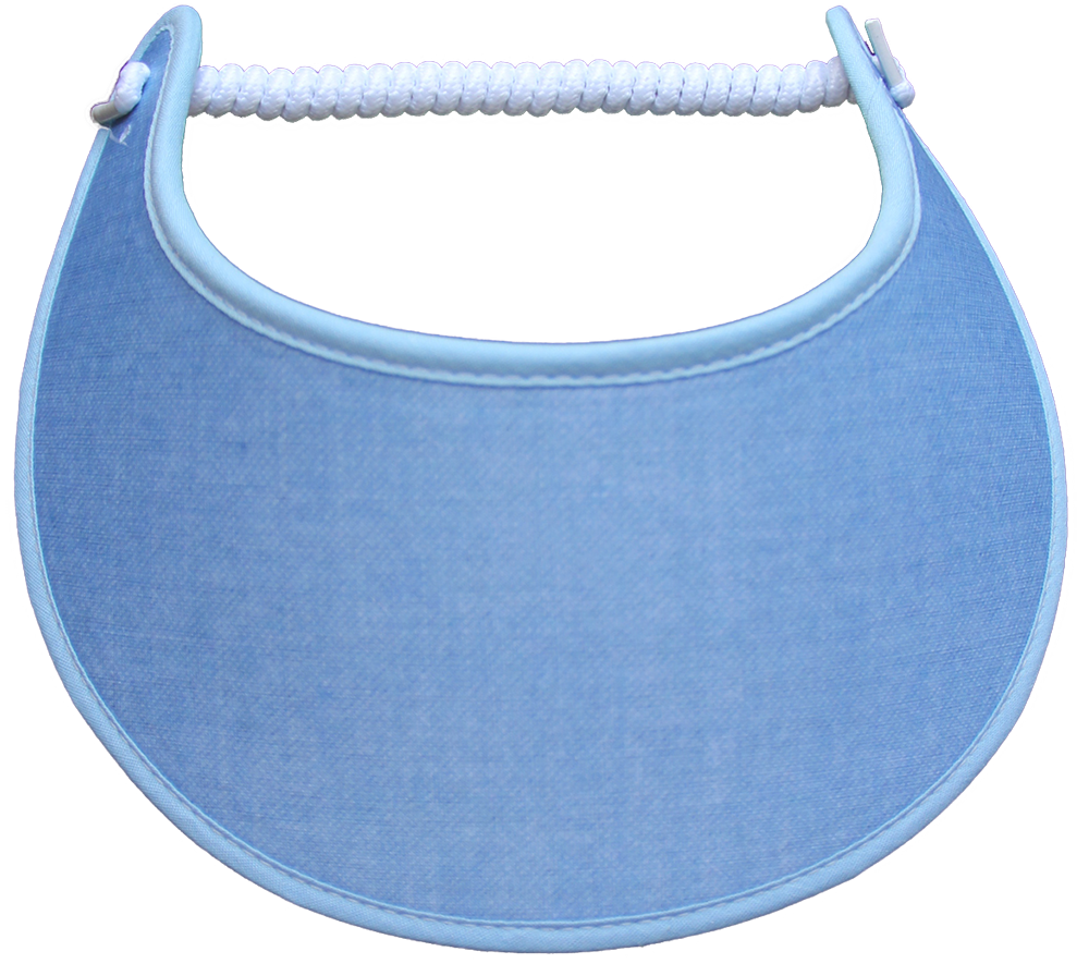 Foam sun visor in light blue
