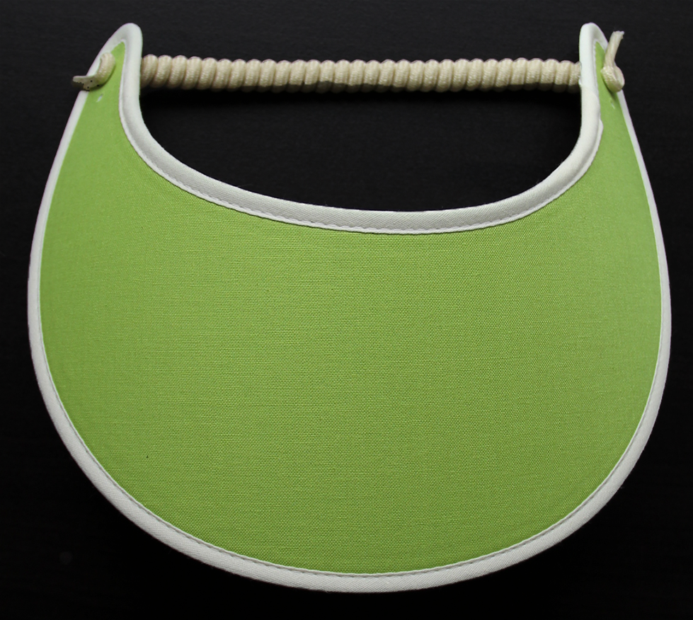 Solid chartreuse foam sun visor