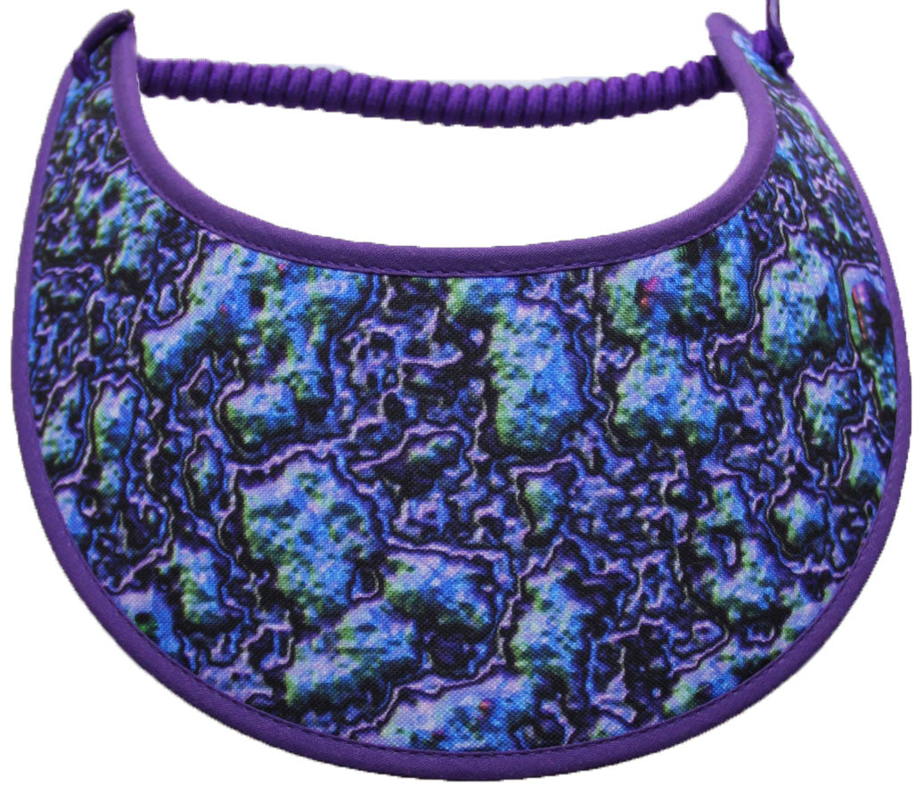 M094 Shades of Purple and Blue on Sun visor