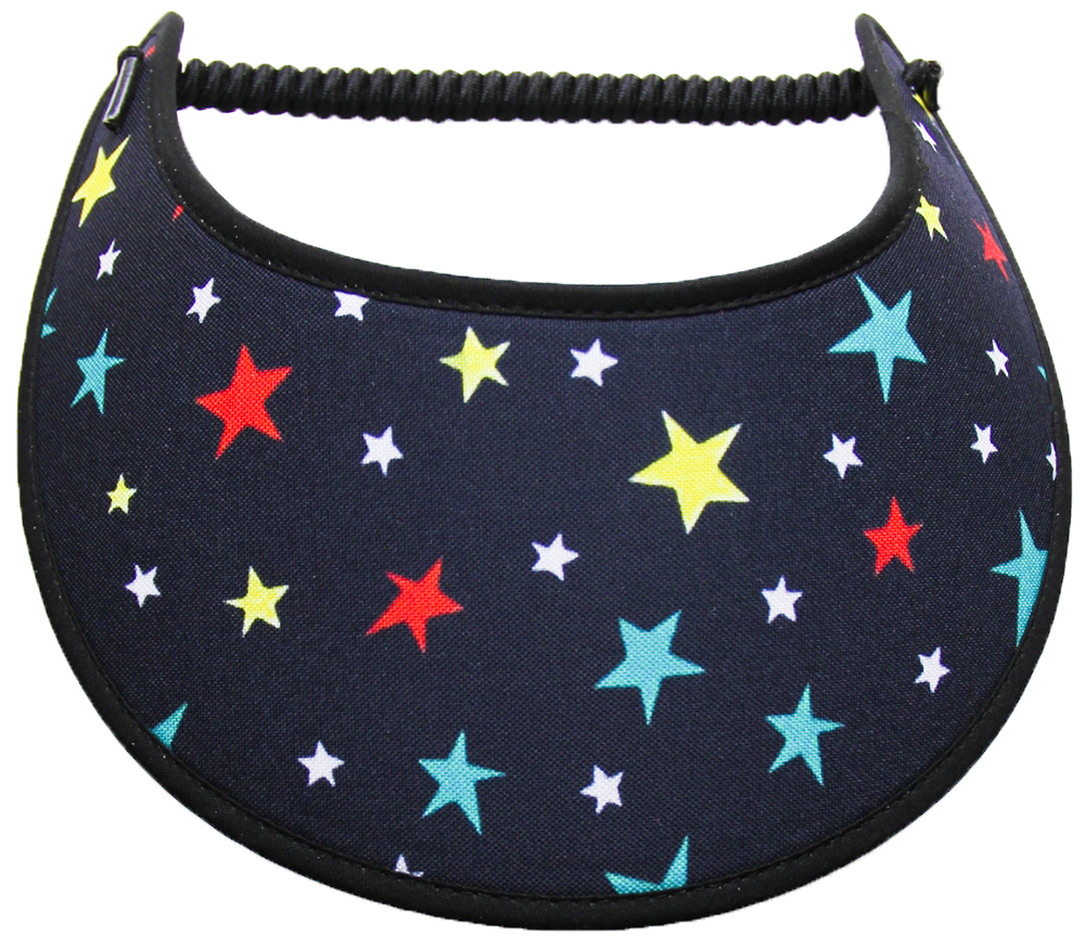 Foam sun visor with assorted stars