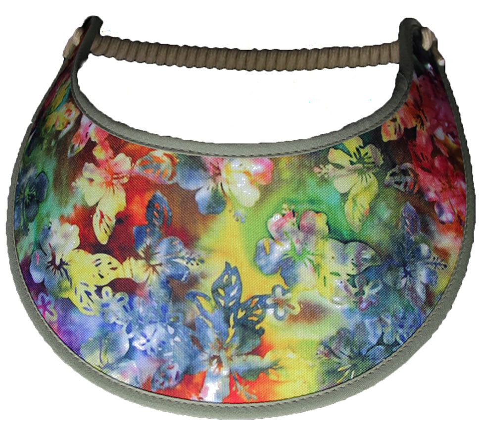 Ladies foam sun visor with bright colors