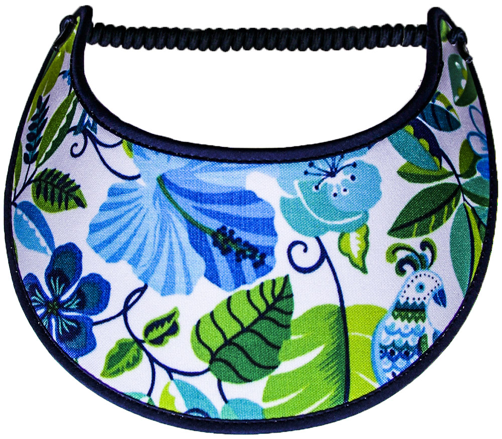 Ladies foam sun visor with morning glories