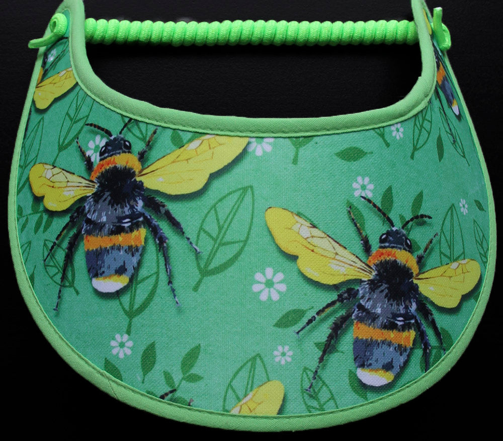 Foam sun visor with large bees