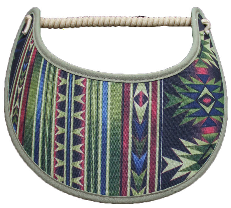 Foam sun visor with southwest design