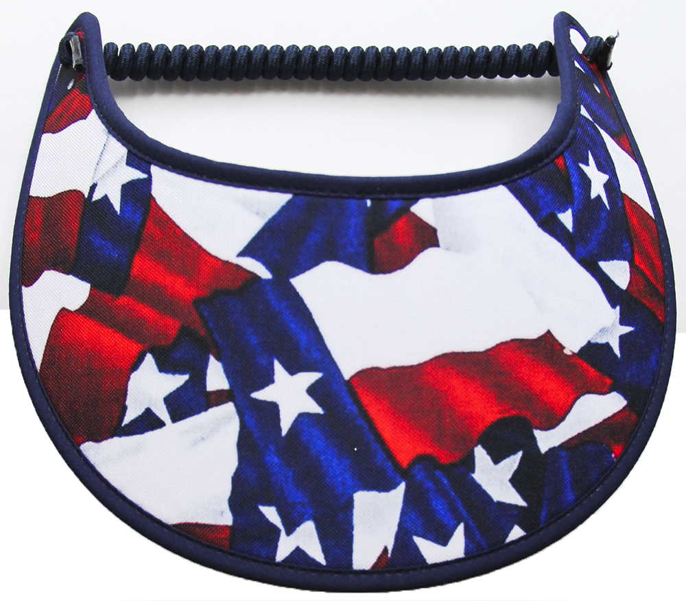 Y080 Texas Flag Adorns this Sun Visor