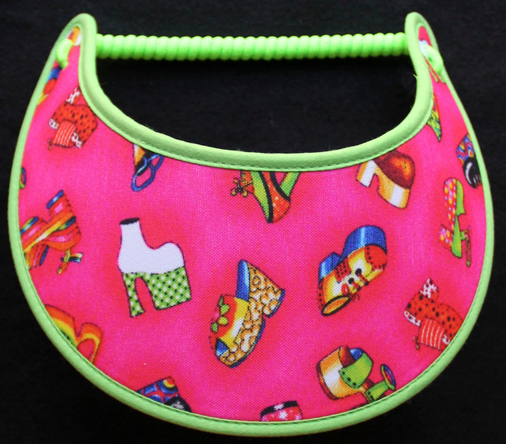 Foam sun visor with mod style shoes