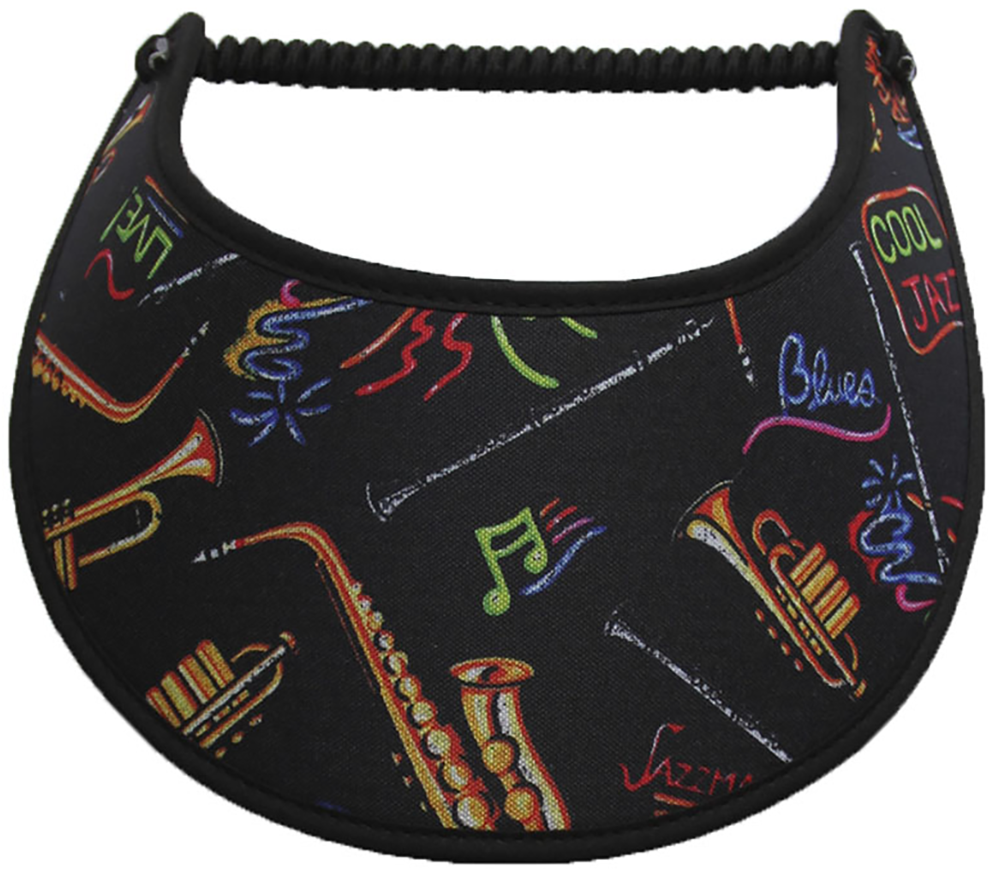 Music Instruments on Black Sun Visor