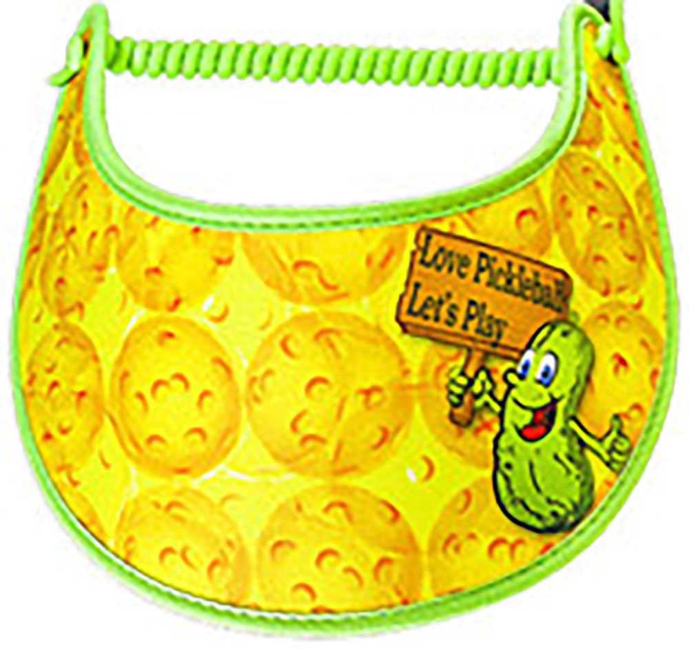 Ladies foam visor with pickleball