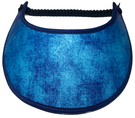 L501 Corduroy Design Sun Visor in Shades of  Blue