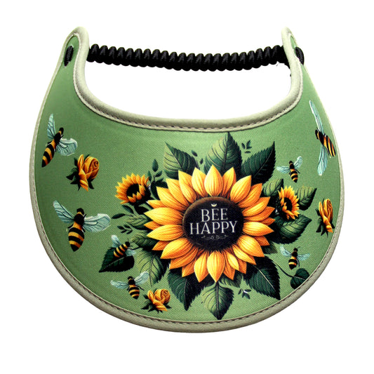 ZE126 Sun Visor with Smiley Faces in Assorted Colors