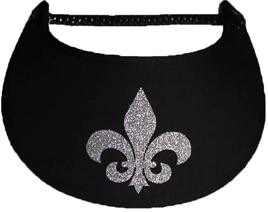 Foam sun visor with fleur des lea