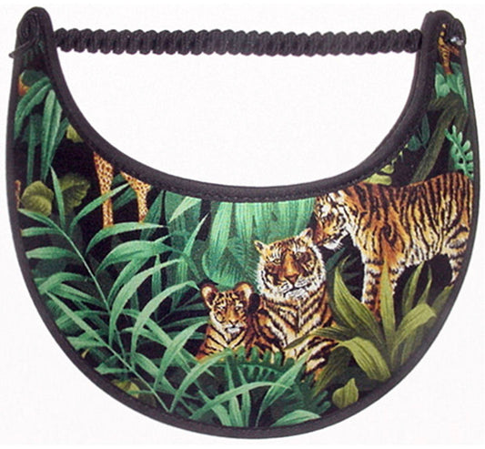Foam sun visor with tigers in jungle