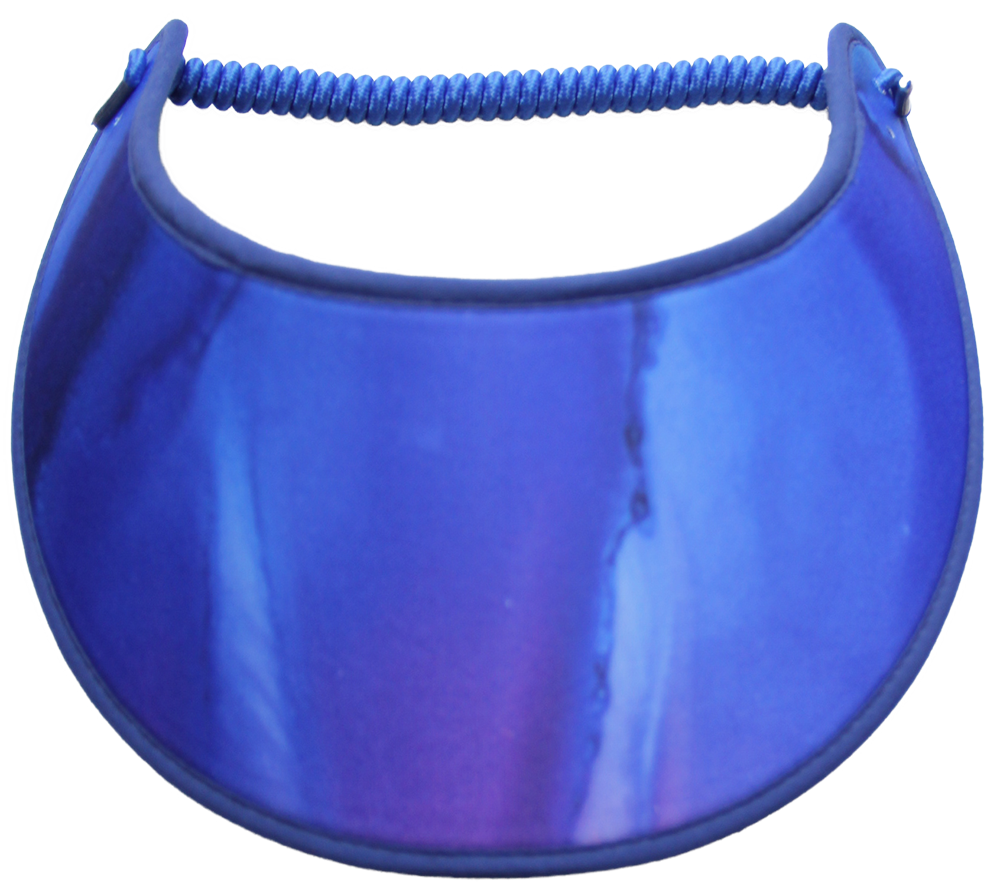 SUN VISOR IN SHADES OF BLUE WITH A TOUCH OF PURPLE