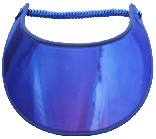 SUN VISOR IN SHADES OF BLUE WITH A TOUCH OF PURPLE
