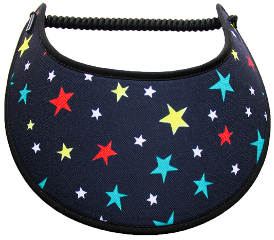 Foam sun visor with assorted stars