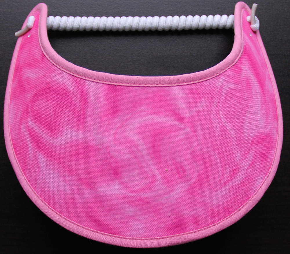 Foam sun visor with shades of pink